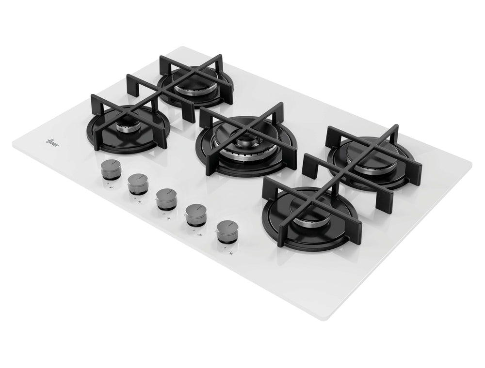 HOOVER BI  HVG74C3W | 33803509 | New Collection 3 | 5 fuochi gas;Griglie Ghisa;Bruciatore doppia cor