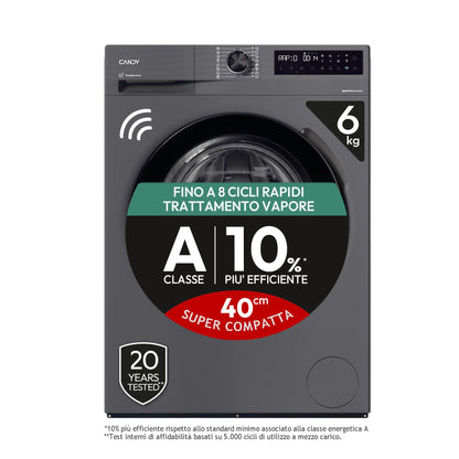 CANDY BIANCO BR26SSB6GS | LAVATRICI | LAVATRICI PROFONDITA' RIDOTTA | LAV.SLIM FINO 48CM 6-6,99KG |