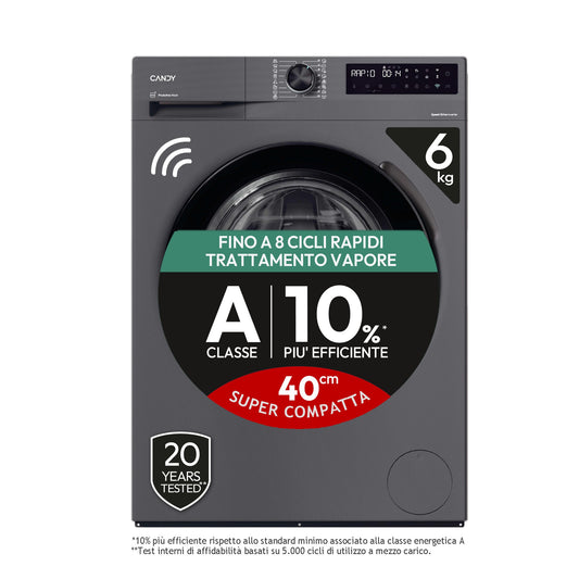 CANDY BIANCO BR26SSB6GS | LAVATRICI | LAVATRICI PROFONDITA' RIDOTTA | LAV.SLIM FINO 48CM 6-6,99KG |