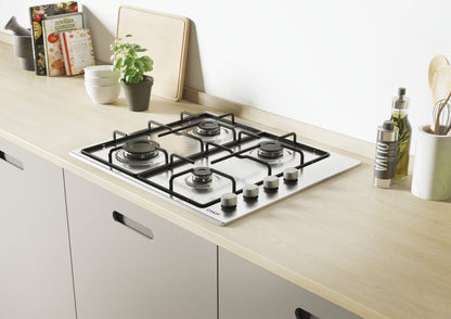 CANDY CHW6LX | 33802049 | Piano Gas da 60cm lateral inox;  Griglie in piattina; 4 fuochi Manopola in