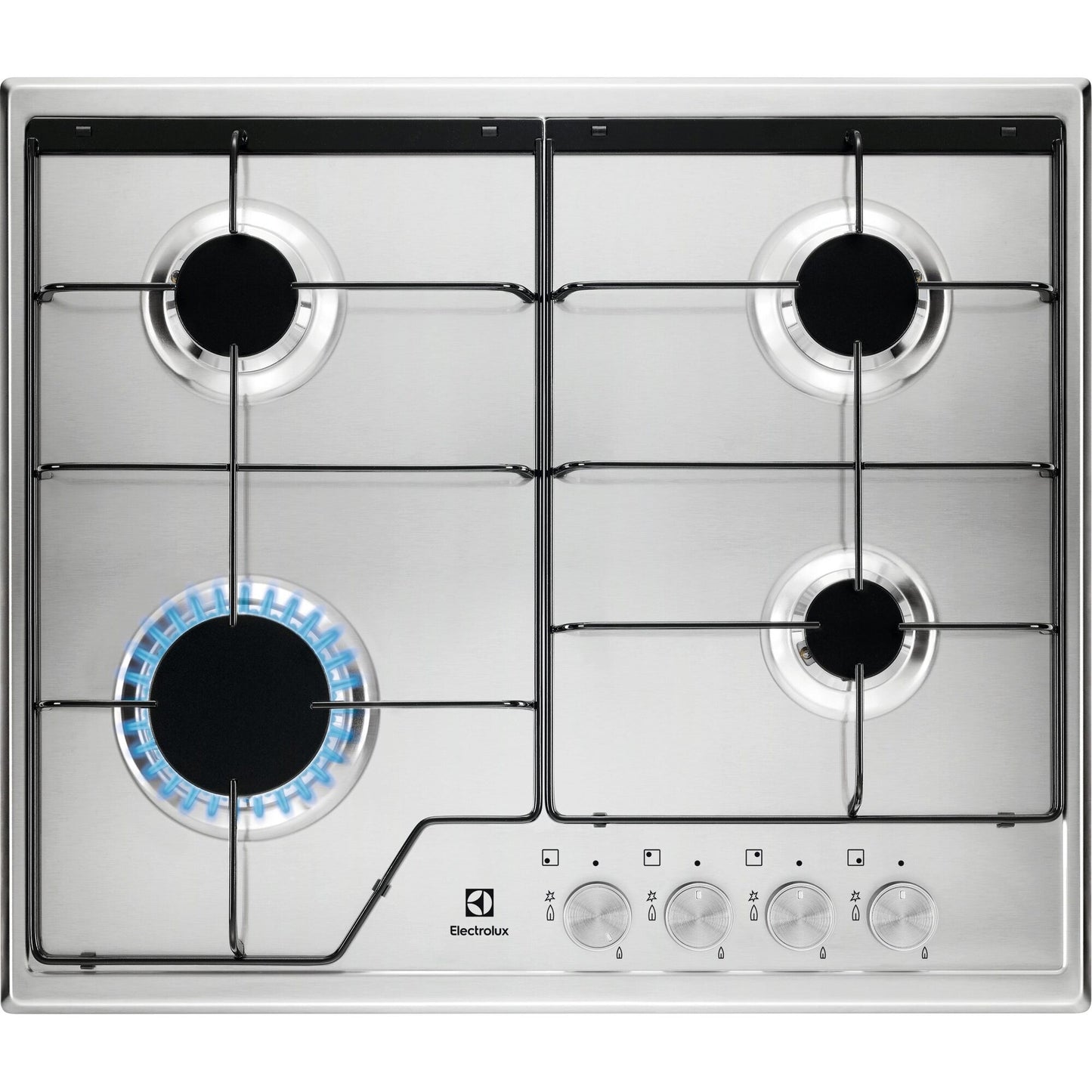 Electrolux BI   KGS6424SX   | 60 cm New Linea Slim Profilo 8 mm- 4 fuochi gas - Bruciatori ad alta e