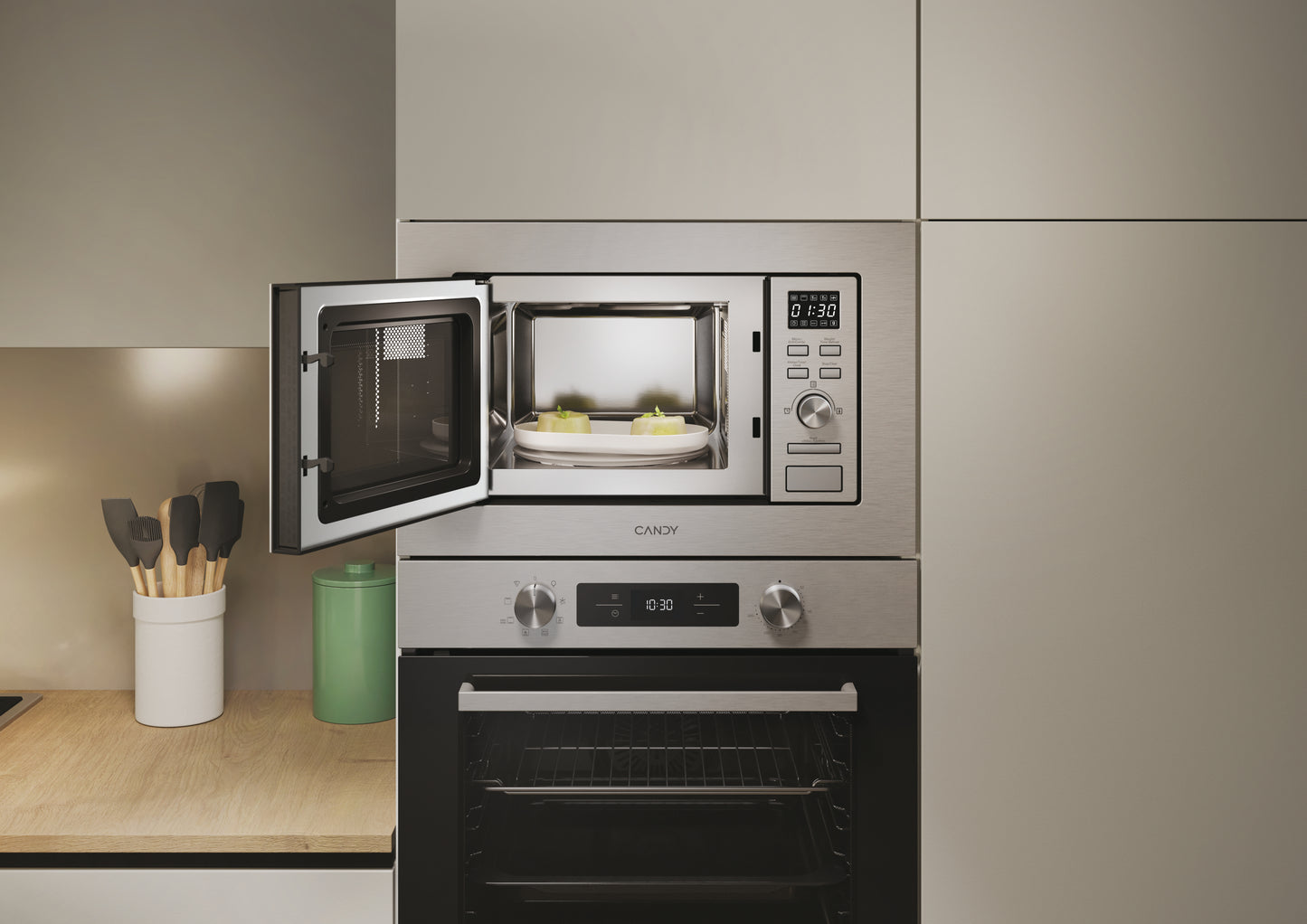CANDY BI CA20FMW7NG|38900784|MICROONDE CON GRILL_NEW MODERNA STAINLESS STEEL, Capcita' 20 litri, Con