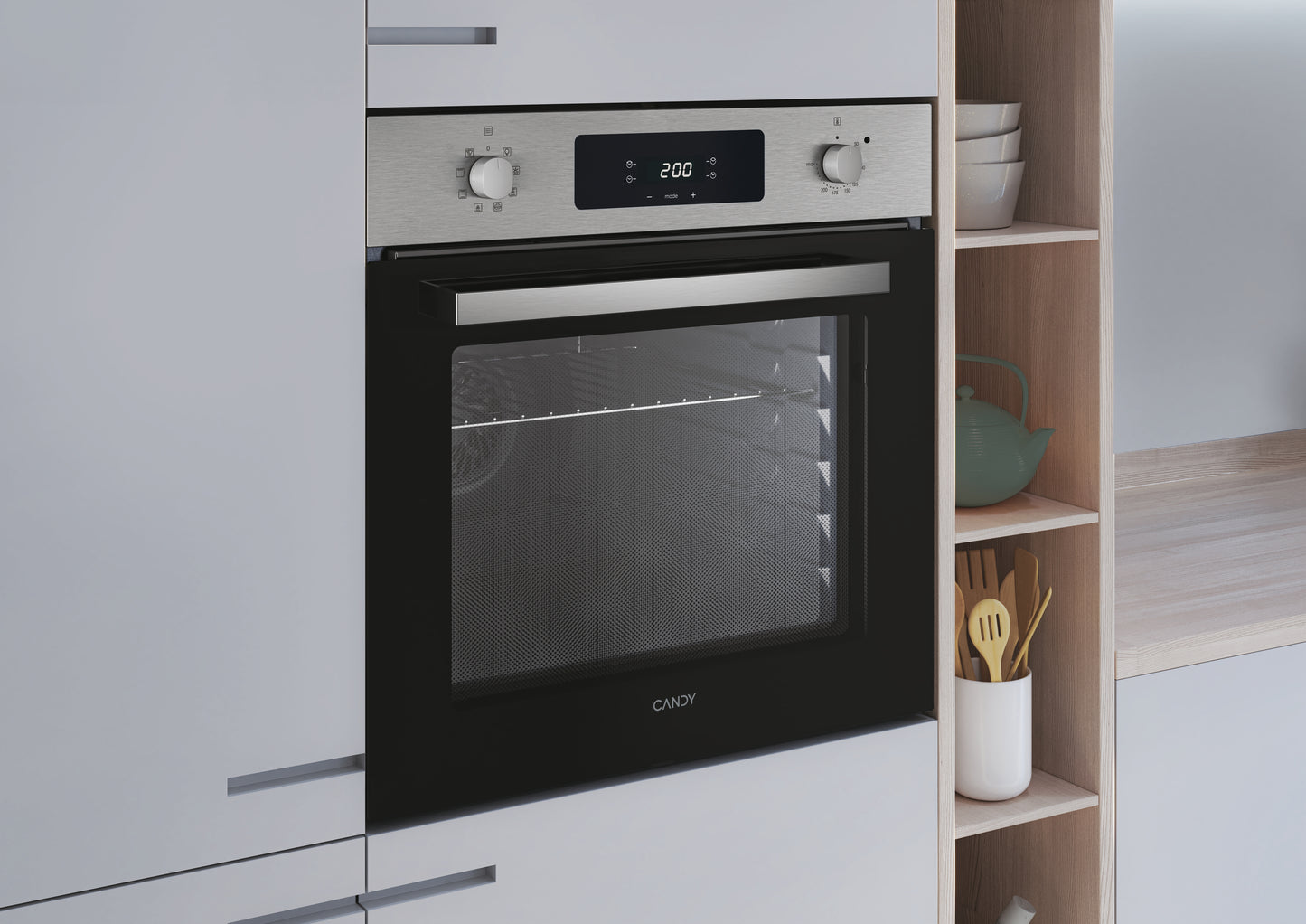 CANDY BI FMCIDCX605/CA|33704197|Forno Vapore Ventilato Display+2 manopole;  ?8 funzioni; 65L; Classe