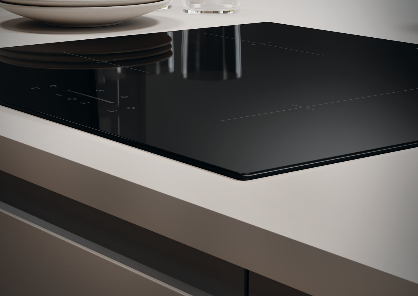 CANDY BI CTP643C/YEP|33803136|PIANO INDUZIONE 60 CM _INTERFACCIA CENTRAL SLIDER, 4 zone di cottura c