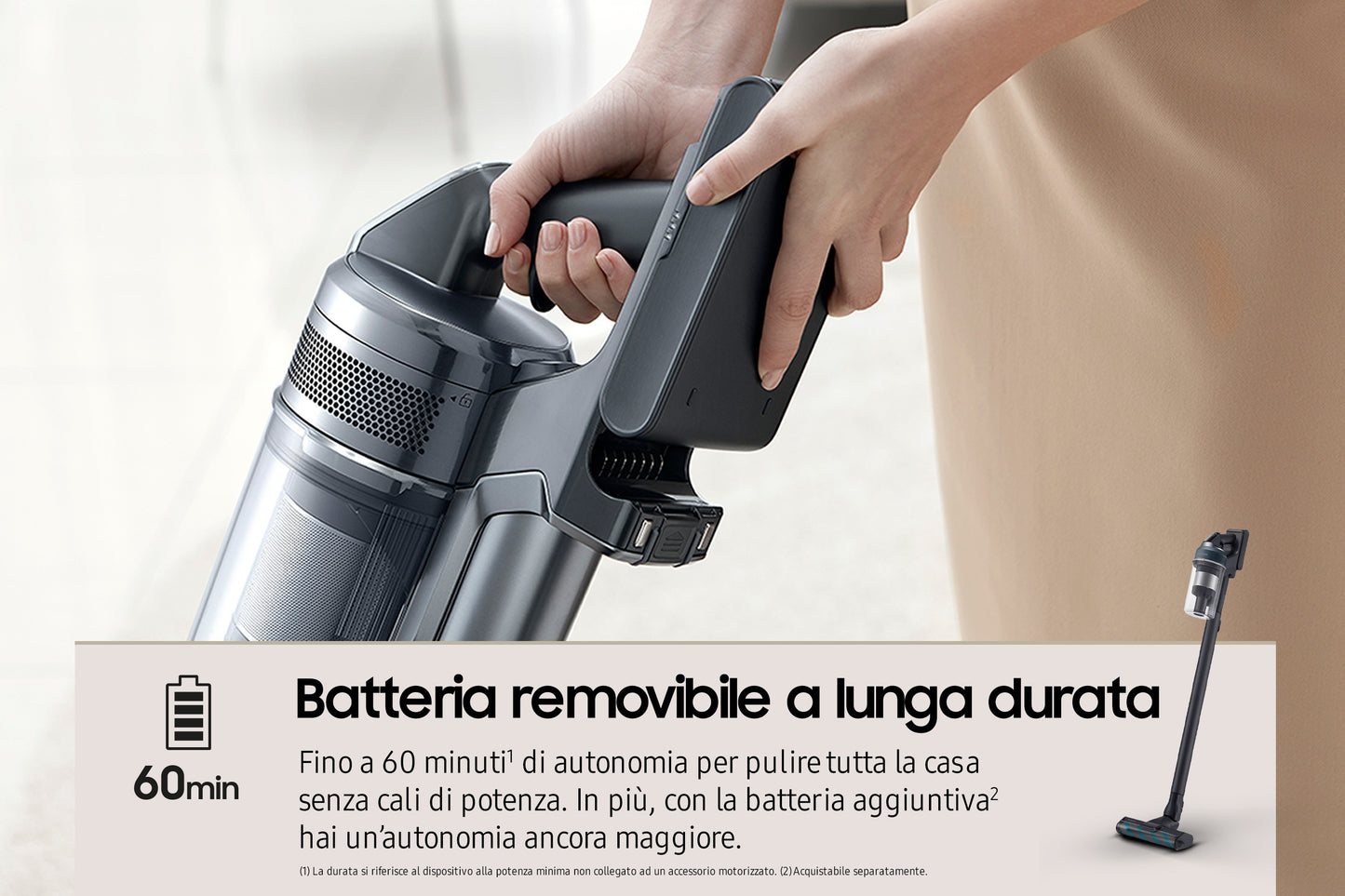 SAMSUNG PED VS20C852FTB | CASA | ASPIRAZIONE | SCOPE RICARICABILI | SCOPA RIC. S/SACCO 25.2V INV.CIC