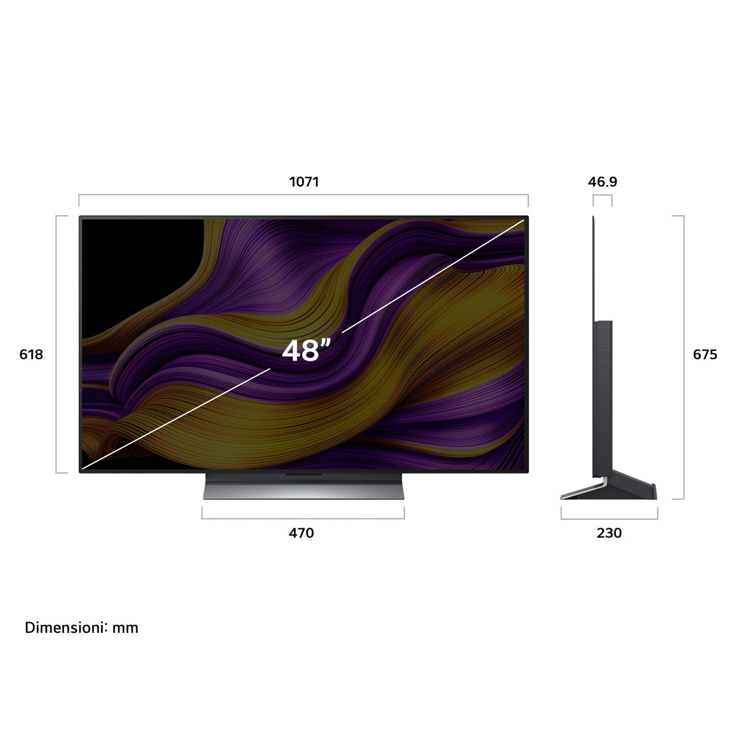 LG ELETTRONICA OLED48G56LS | TV | TV OLED | TV OLED 43" - 49" | TV OLED EVO 48"UHD 4K DVBT2/S2 SMART