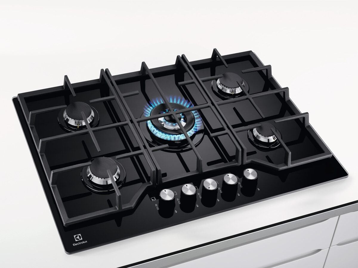 Electrolux BI   KGG75362K   | 75 cm - Nuova estetica Gas on Glass - Step Power - 5 fuochi - Bruciato