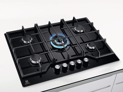 Electrolux BI   KGG75362K   | 75 cm - Nuova estetica Gas on Glass - Step Power - 5 fuochi - Bruciato