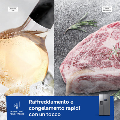 SAMSUNG BIANCO RS90F65EDTEF | FRIGORIFERI | SIDE BY SIDE | SIDE BY SIDE NO FROST | SBS 614LT CE.D NO