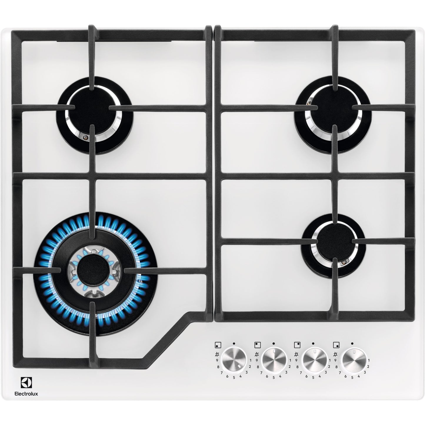 Electrolux BI   KGG64362W   | 60 cm - Nuova estetica Gas on Glass - Step Power - 4 fuochi - Bruciato