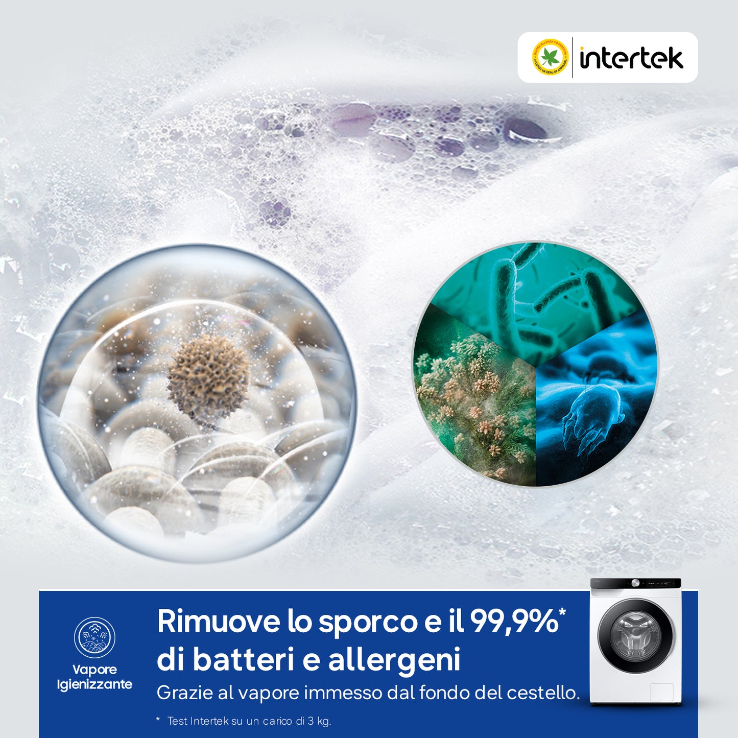 SAMSUNG BIANCO WW90DG6U85LKU3 | LAVATRICI | LAVATRICI CARICO FRONTALE | LAV. C/FRONTALE 9-9,99KG | L