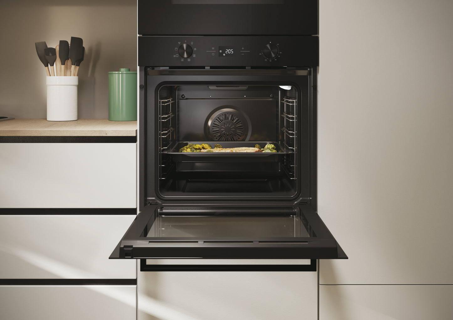 CANDY BI CA6N3T1HTB|33703858|Forno elettrico ventilato Finiture Vetro Nero, Classe Energetica A+, Ca