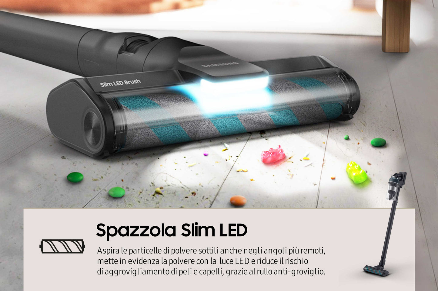 SAMSUNG PED VS20C852FTB | CASA | ASPIRAZIONE | SCOPE RICARICABILI | SCOPA RIC. S/SACCO 25.2V INV.CIC