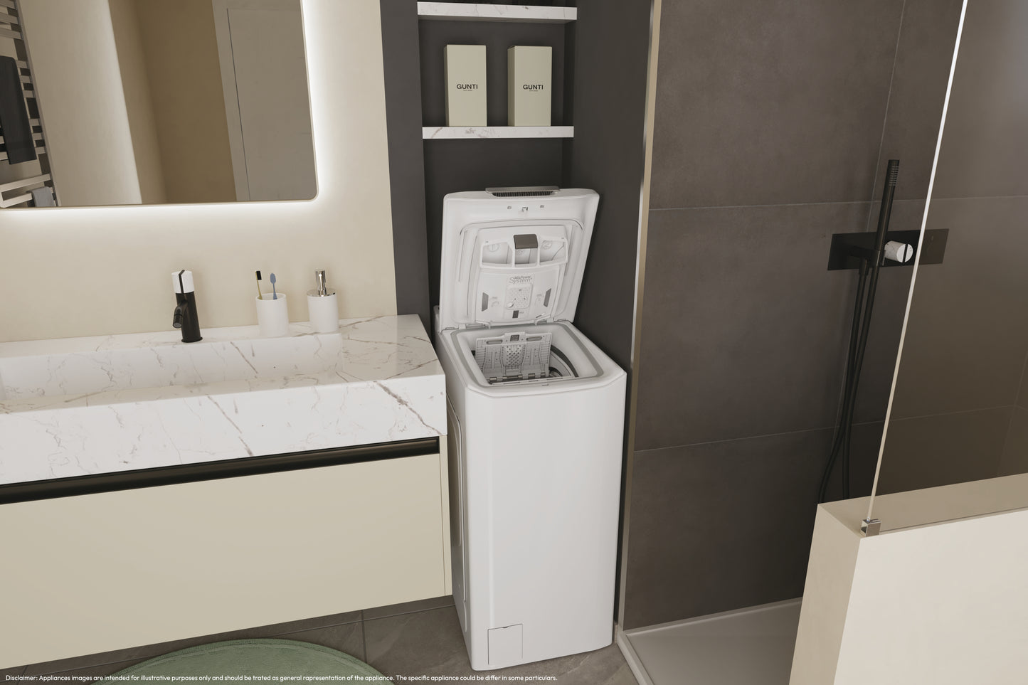 CANDY BIANCO TCA474TM5S | LAVATRICI | LAVATRICI CARICO DALL'ALTO | LAV. C/ALTO 7-7,99KG | LAV.C/ALTO
