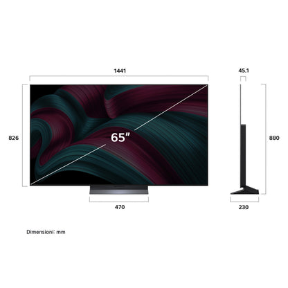 LG ELETTRONICA OLED65C55LA | TV | TV OLED | TV OLED 61" - 69" | TV OLED EVO 65"UHD 4K DVBT2/S2 SMART