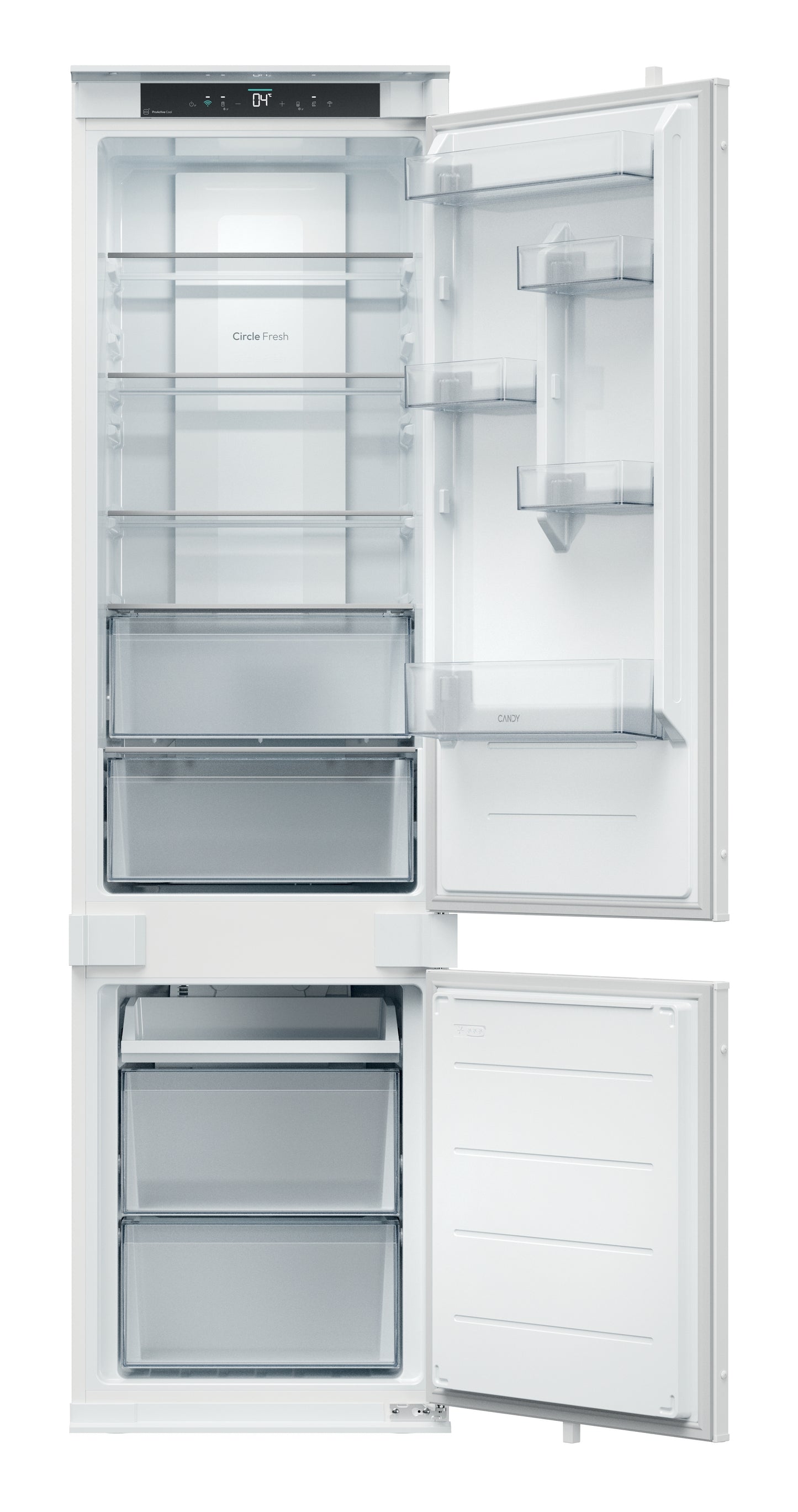 CANDY BI CNBQT3519EW|34901737|Combi 193cm Total no frost, classe energetica E, 281lt, 33db, controll