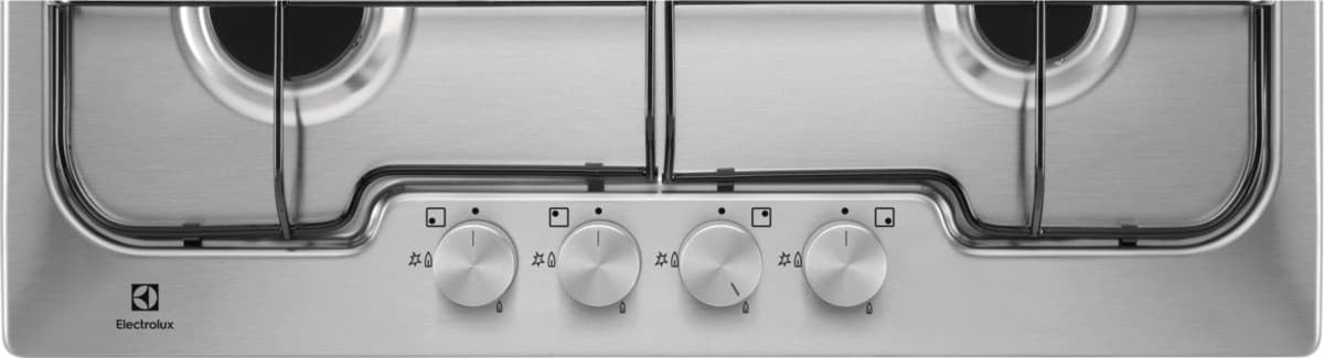 Electrolux BI   PX640XV   | 60 cm Soft - 4 fuochi gas - Bruciatori Fiamma Pura - Griglie speciali in