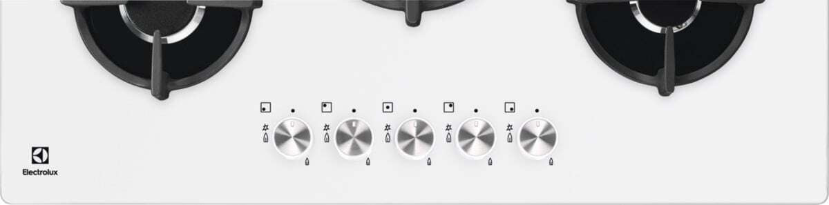 Electrolux BI   KGG7537W   | 75 cm - Nuova estetica Gas on Glass - 5 fuochi - Bruciatori ad alta eff