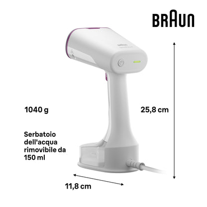 BRAUN PED GS5011PU | CASA | FERRI DA STIRO | FERRO VERTICALE | STIRATORE VERTICALE 1200W QUICKSTYLE