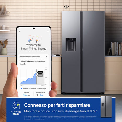 SAMSUNG BIANCO RS80F67KCTEF | FRIGORIFERI | SIDE BY SIDE | SIDE BY SIDE NO FROST | SBS 635LT CE.C NO