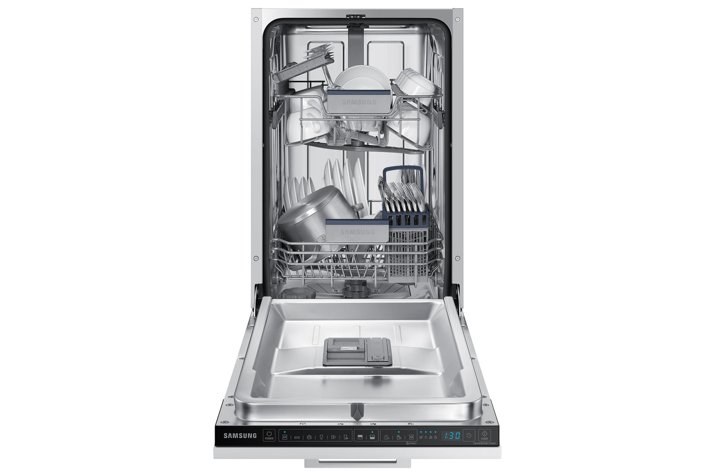 SAMSUNG SELECTION DW50R4060BB/EO | Lavastoviglie da Incasso Slim Samsung, 9 Coperti, Rumorosita': 44