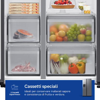 SAMSUNG BIANCO RS70F65KETEF | FRIGORIFERI | SIDE BY SIDE | SIDE BY SIDE NO FROST | SBS 635LT CE.E NO