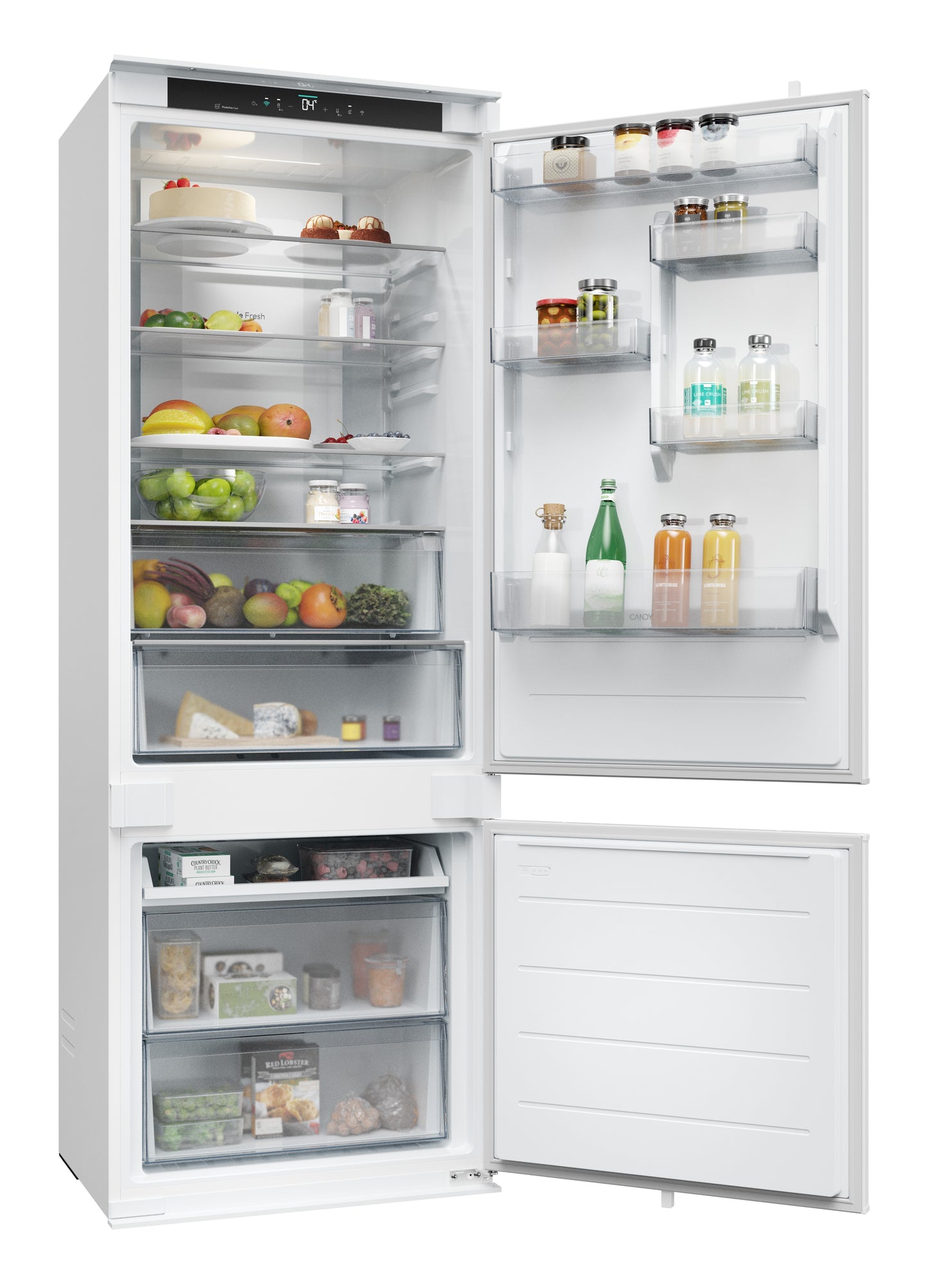 CANDY BI CNBQT3719EW|34901736|combinato 193x70cm Total No Frost;Classe Energetica;E;Sistema di contr