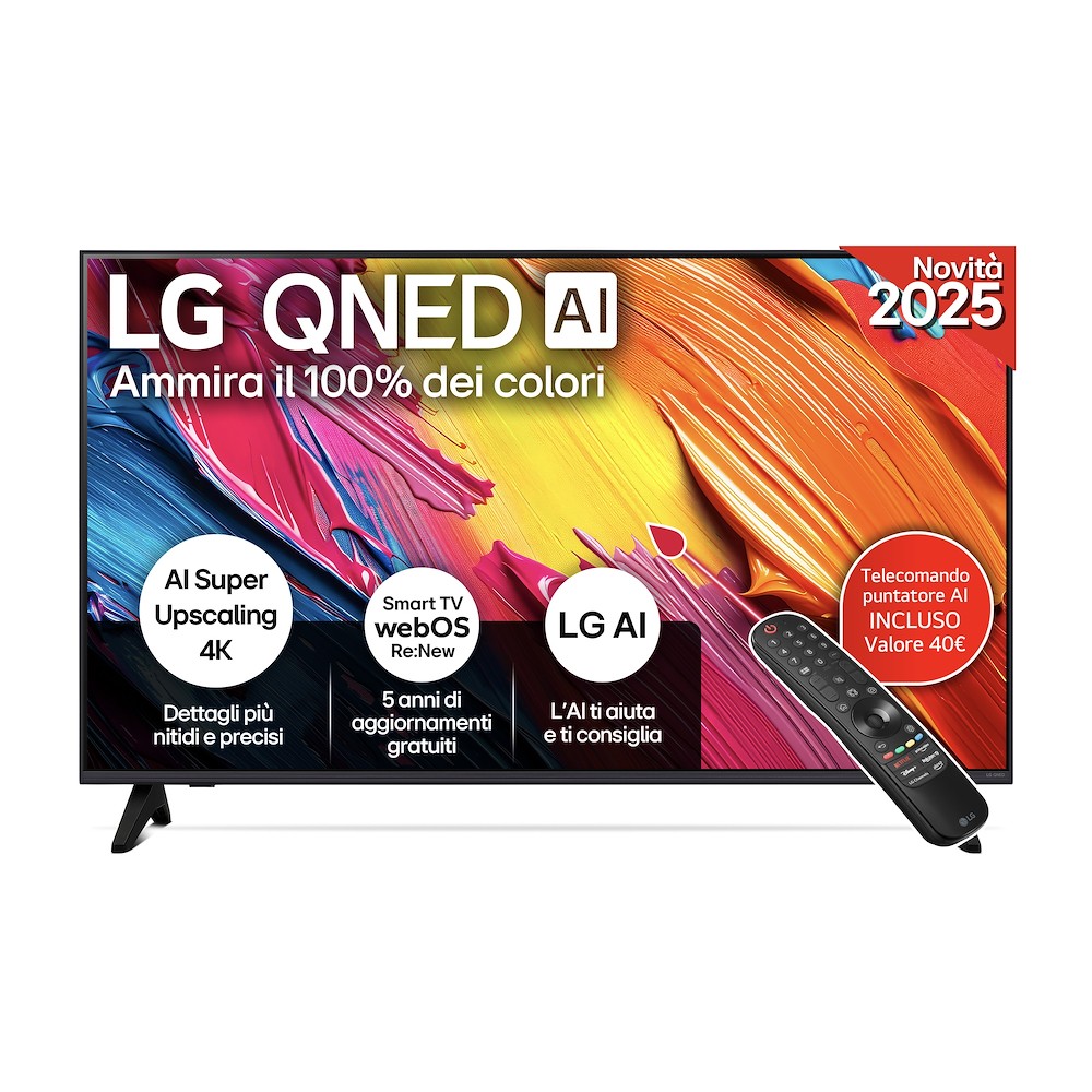 LG ELETTRONICA 43QNED70A6A | TV | TV LED | TV LED 43"-49" | TV LED QNED 43"UHD 4K DVBT2/S2 SMART WEB