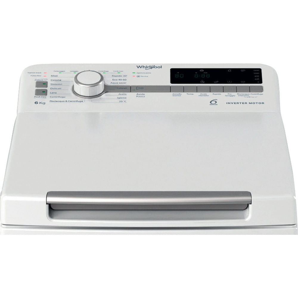 WHIRLPOOL BIANCO TDLRP66BSIT | LAVATRICI | LAVATRICI CARICO DALL'ALTO | LAV. C/ALTO 6-6,99KG | LAV.C