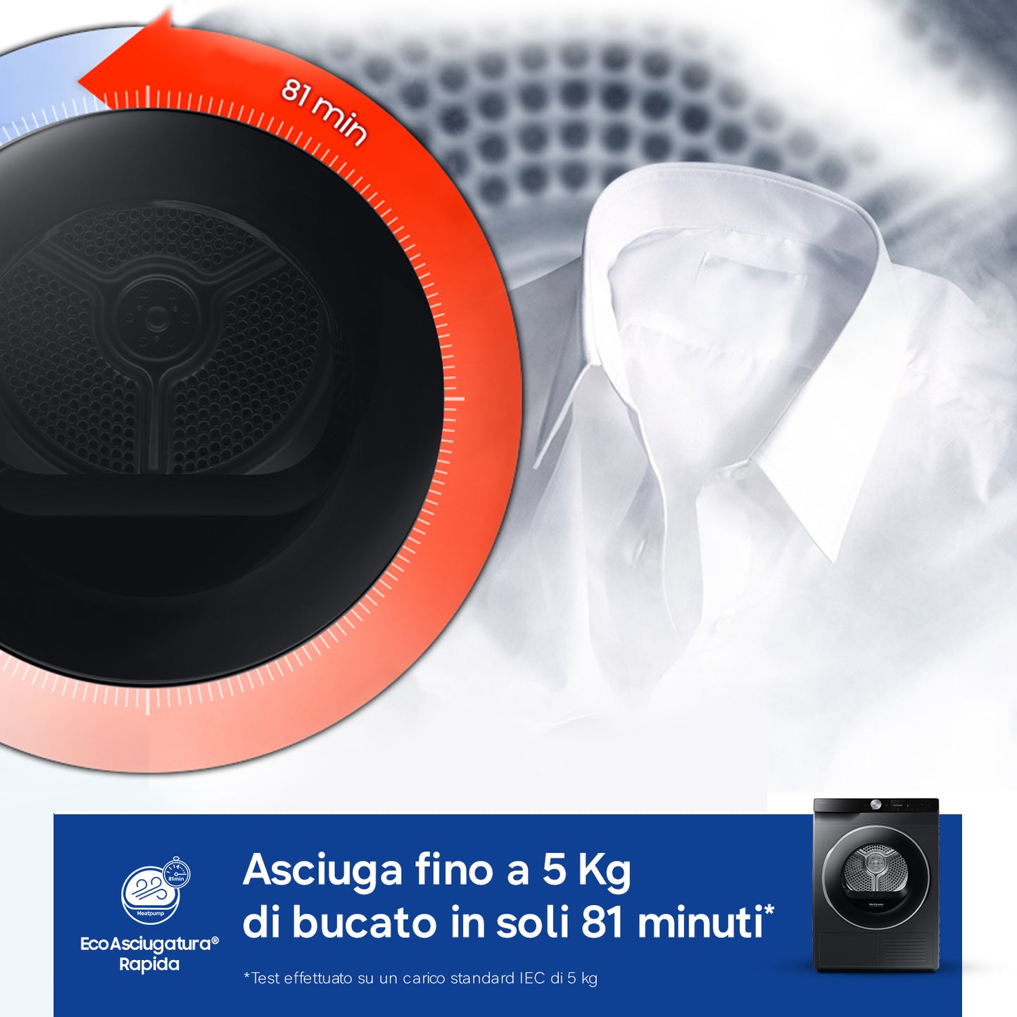SAMSUNG BIANCO DV90DG6845LBU3 | ASCIUGATRICI | ASCIUGATRICI POMPA DI CALORE | ASCIUG. POMPA DI CALOR
