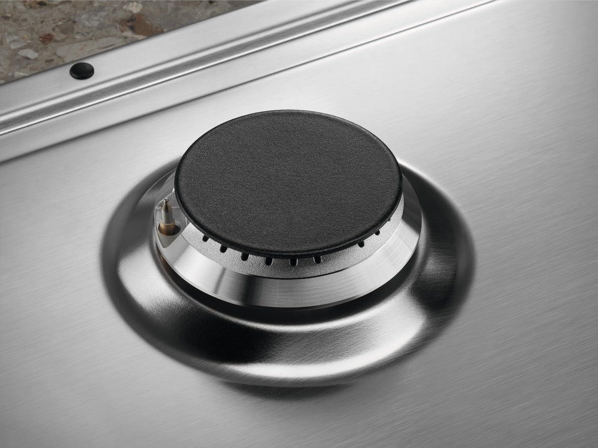 Electrolux BI   KGS6404SX   | 60 cm - Slim - Comandi Laterali - 4 fuochi gas - Bruciatori Fiamma Pur