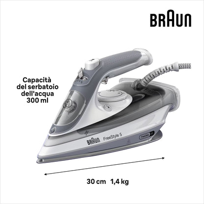BRAUN PED SI5078GY | CASA | FERRI DA STIRO | FERRO VAPORE | FERRO VAPORE 2800W PIAST.SUPERCERAM. BIA