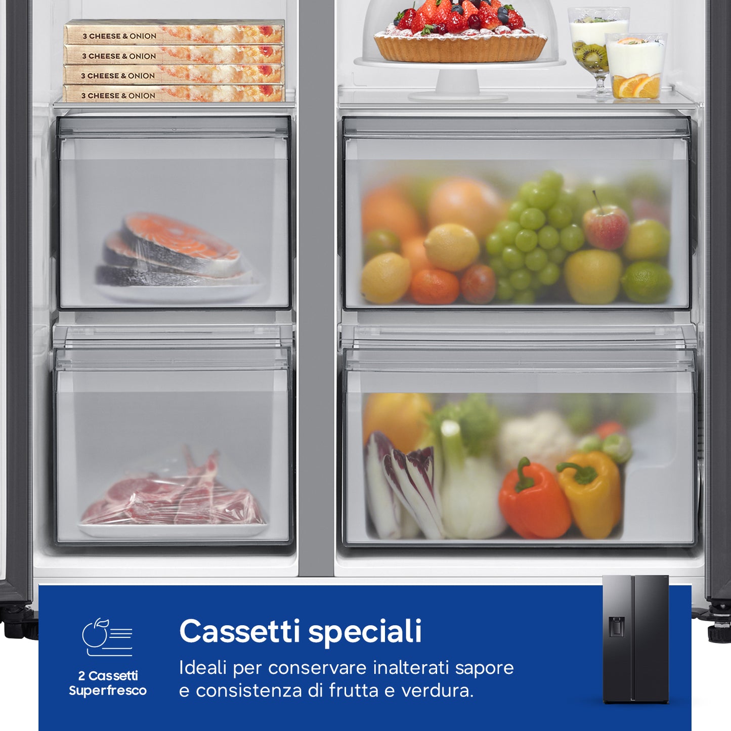 SAMSUNG BIANCO RS70F64KEFEF | FRIGORIFERI | SIDE BY SIDE | SIDE BY SIDE NO FROST | SBS 635LT CE.E NO