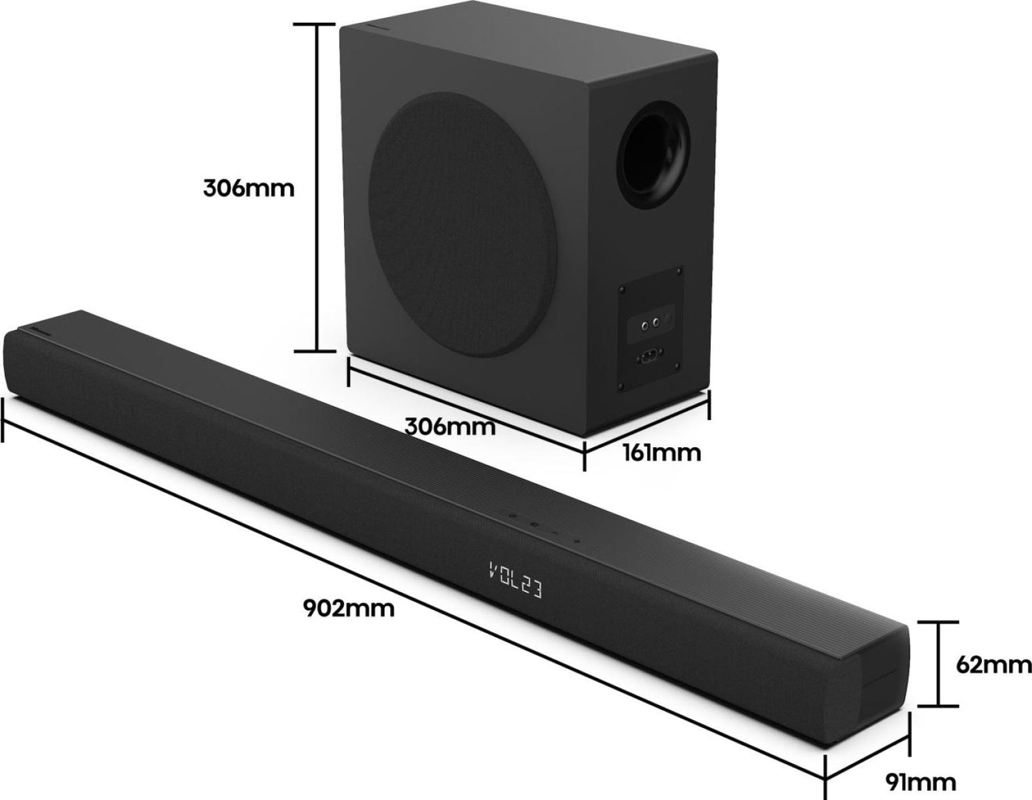 HISENSE ELETTRONICA HS3100 | AUDIO | HOME CINEMA | SOUND BAR | SOUND BAR 3.1 480W BT C/SUBWOOFER NER