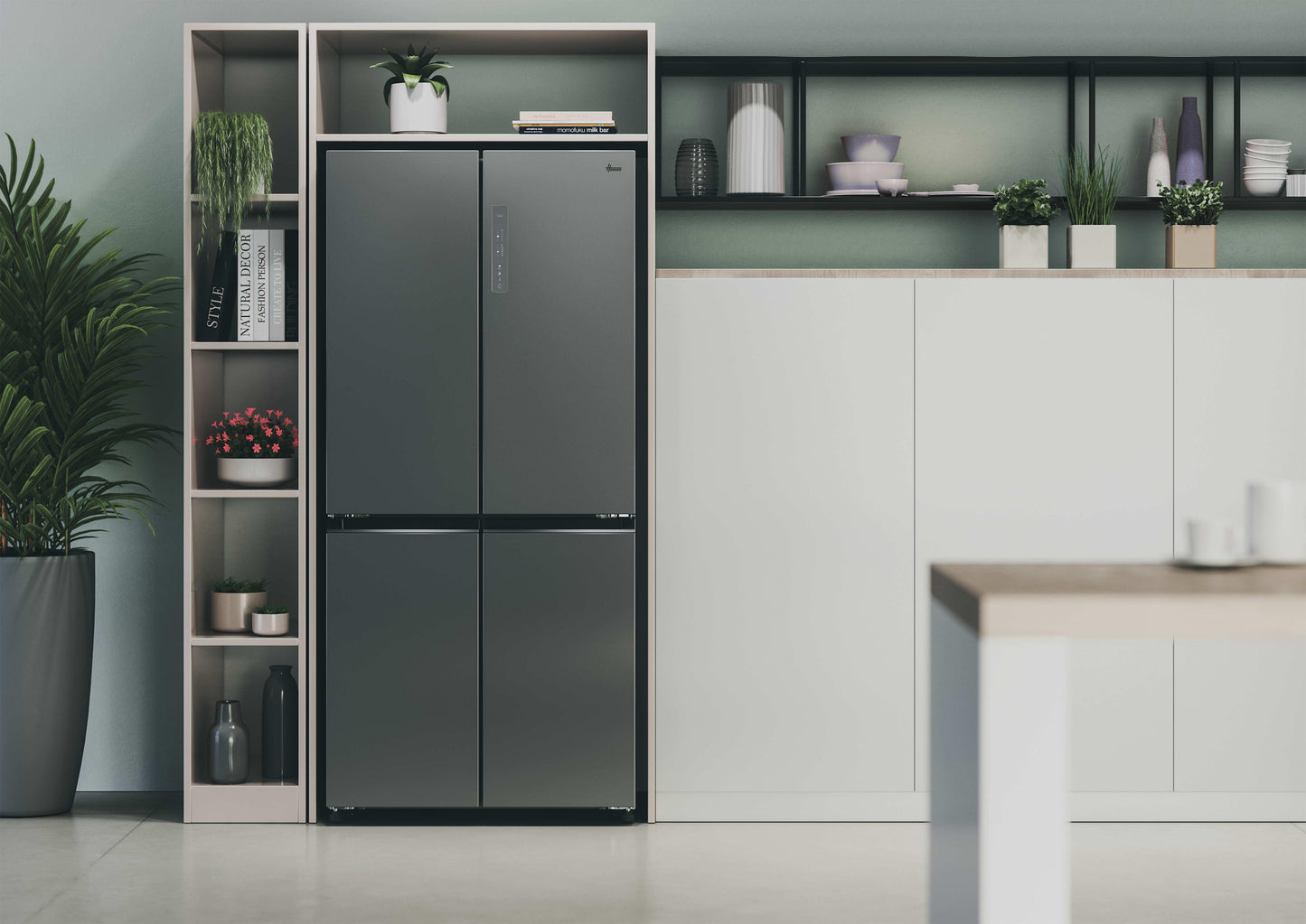 HOOVER FS promo HHCR3818ENPL | 34005430 | Multidoor 4 porte inox dark, 1815x833x650 |  | E