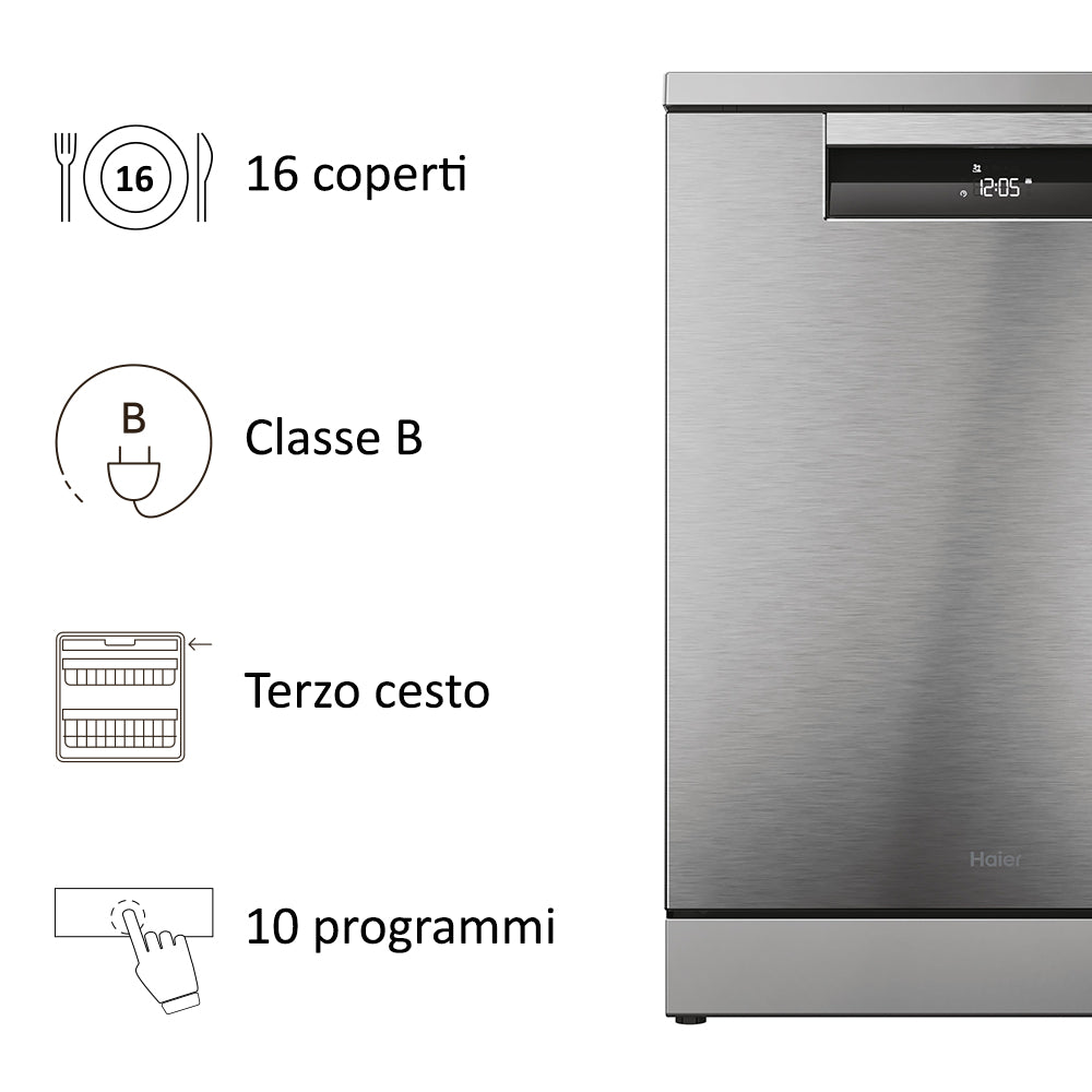 HAIER FS DISPONIBILE XF6B2M3PX | 32002477 | WASHING FS | I-PRO SHINE SERIES 5 | STD | #N/D