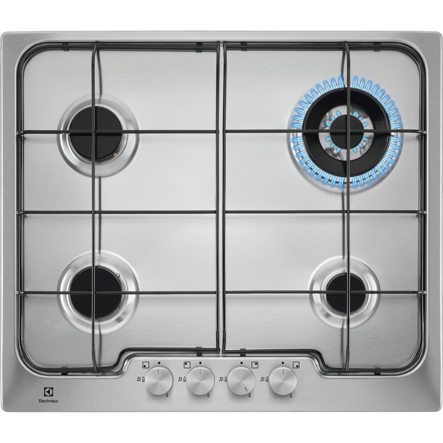 Electrolux BI   PX640UV   | 60 cm Soft - 4 fuochi gas - Bruciatori Fiamma Pura - 1 bruciatore Wok -