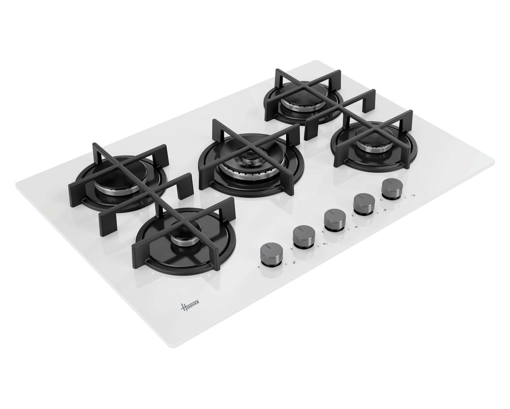 HOOVER BI  HVG74C3W | 33803509 | New Collection 3 | 5 fuochi gas;Griglie Ghisa;Bruciatore doppia cor