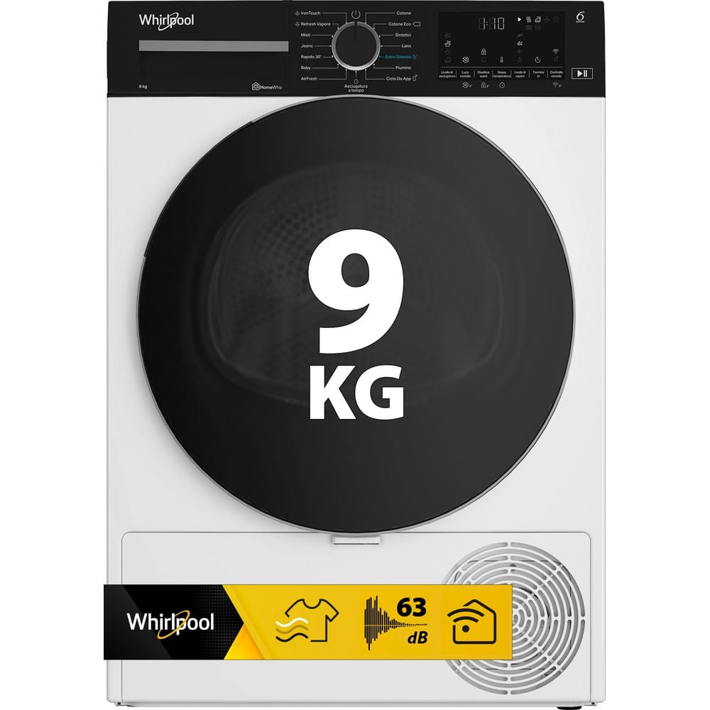 WHIRLPOOL BIANCO CWD94MWBSIT | ASCIUGATRICI | ASCIUGATRICI POMPA DI CALORE | ASCIUG. POMPA DI CALORE