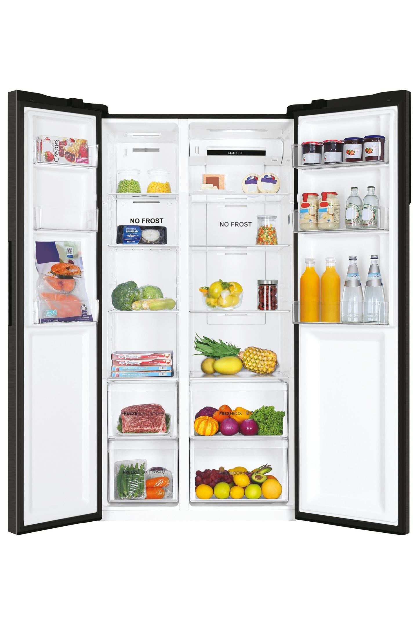 HAIER FS HSR3918ENPB | 34004492 | COOLING FS | SBS 90 SERIE 3 | SxS | Refrigerator | SxS 180x90cm, C