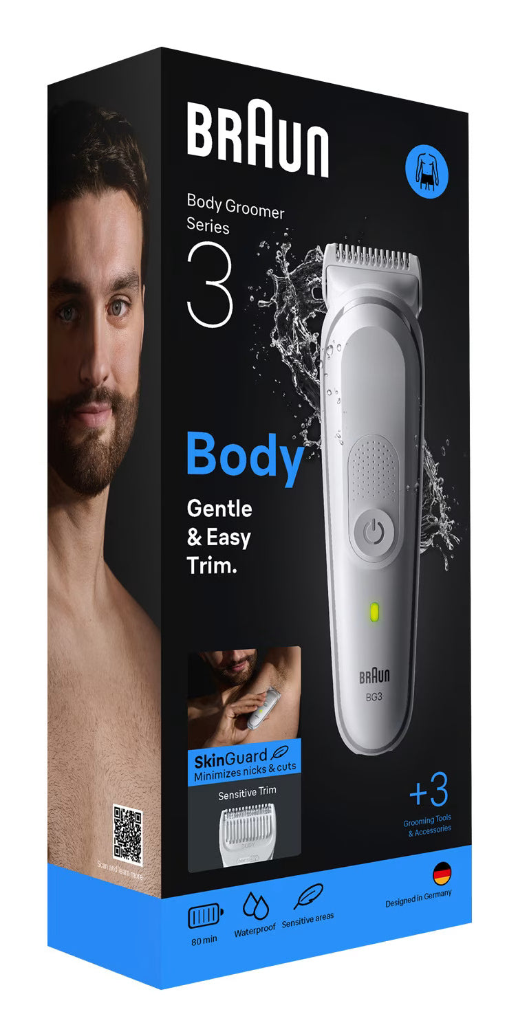 BRAUN PED BG3530 | CURA PERSONA | DEPILATORI | DEPILATORI | RASOIO CORPO UOMO RIC. W&D 80MIN 2PETTIN