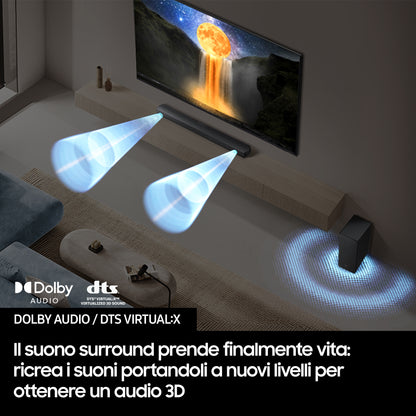 SAMSUNG ELETTRONICA HWB650F | AUDIO | HOME CINEMA | SOUND BAR | SOUND BAR 3.1 430W USB HDMI C/SUBWOO