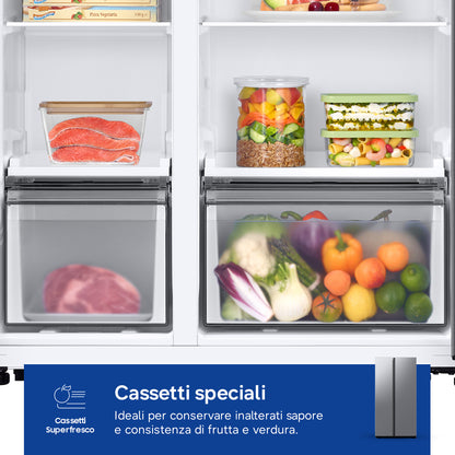 SAMSUNG BIANCO RS57DG400EM9EF | FRIGORIFERI | SIDE BY SIDE | SIDE BY SIDE NO FROST | SBS 583LT CE.E
