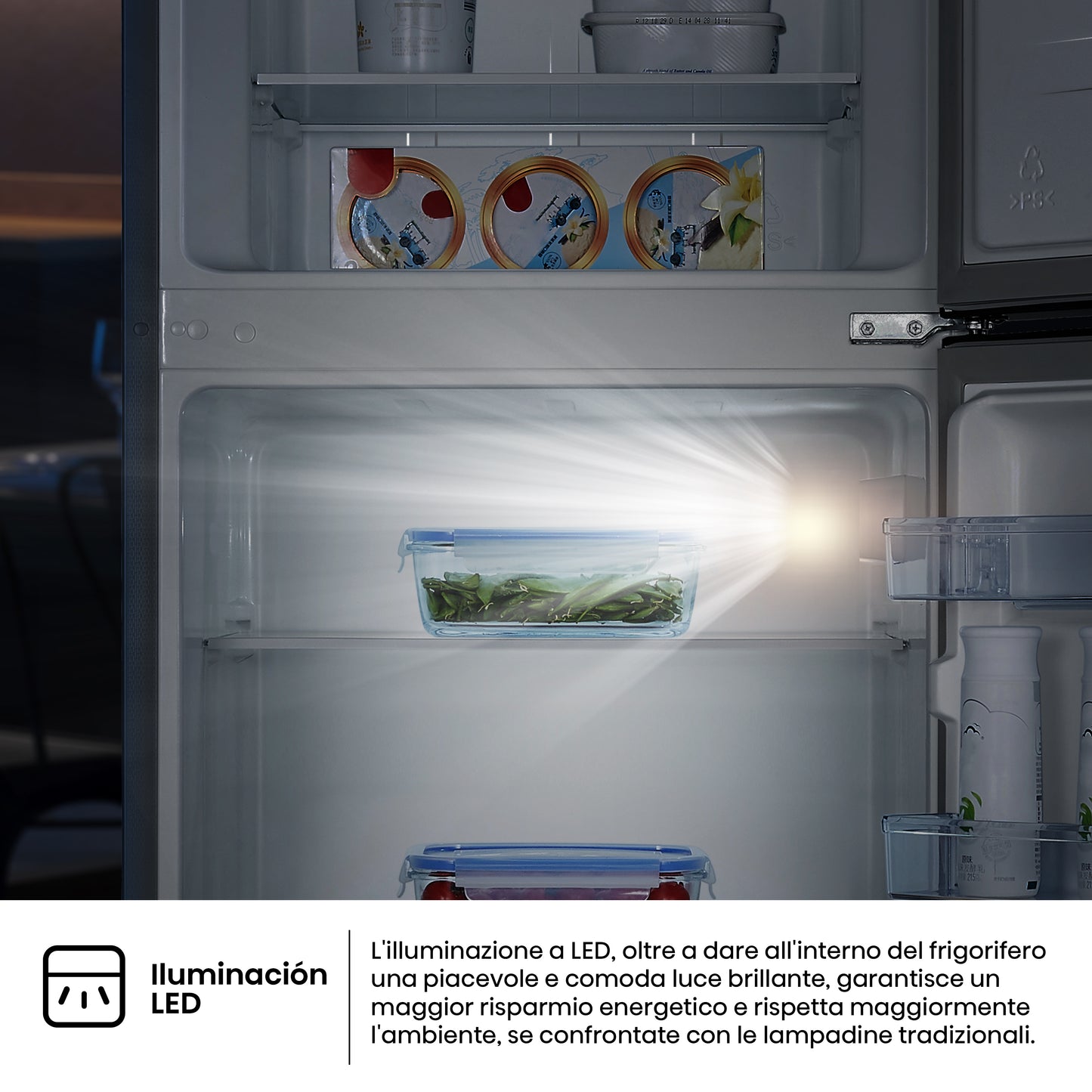 HISENSE BIANCO RT267D4ADE | FRIGORIFERI | FRIGORIFERI A 2PORTE | FRIGO 2P STATICO | FRIGO 2P. 206LT