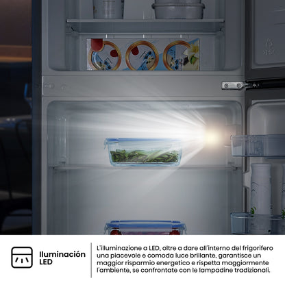 HISENSE BIANCO RT267D4ADE | FRIGORIFERI | FRIGORIFERI A 2PORTE | FRIGO 2P STATICO | FRIGO 2P. 206LT