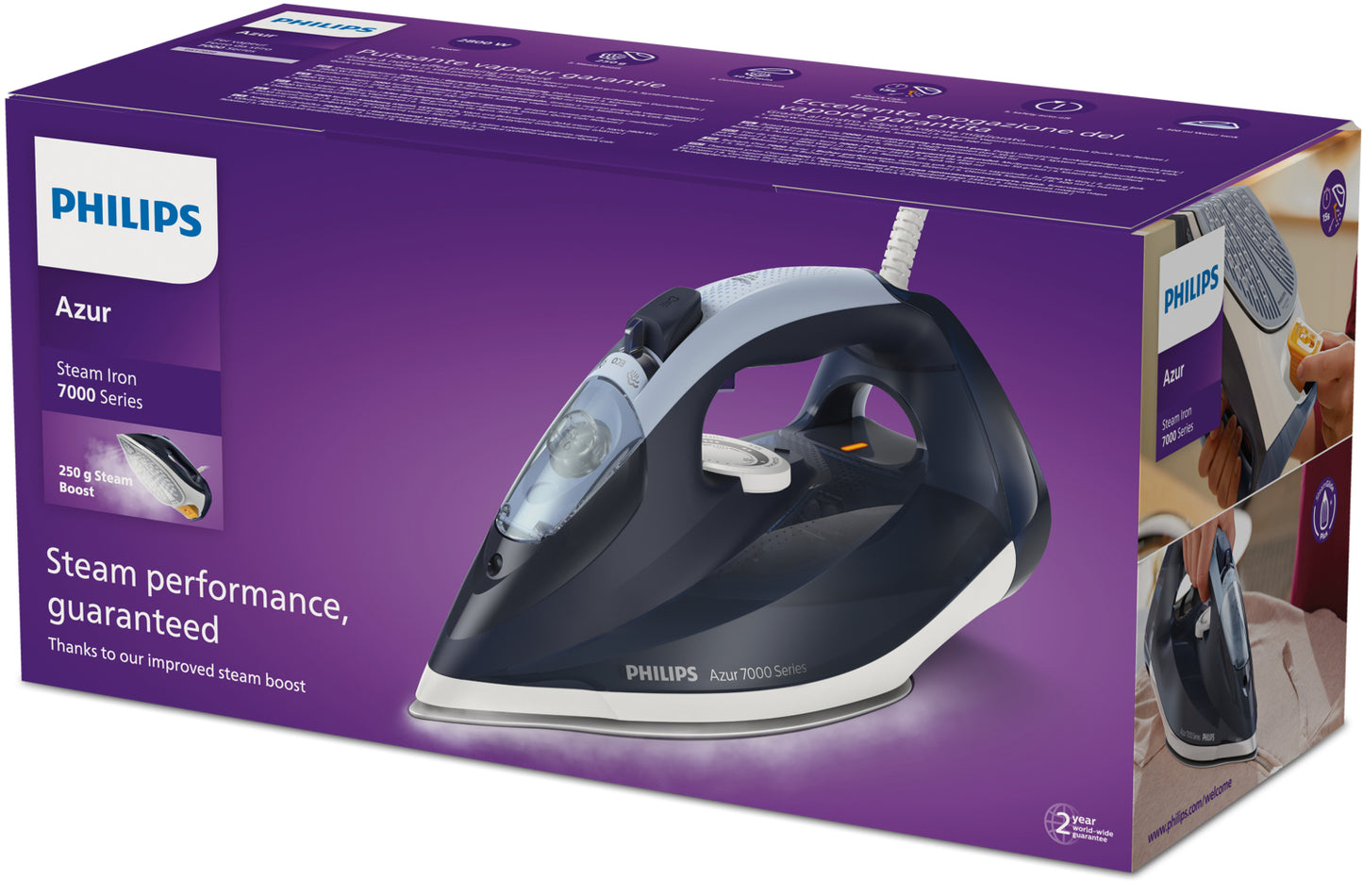 PHILIPS PED DST7030 | CASA | FERRI DA STIRO | FERRO VAPORE | FERRO VAPORE 2800W PIAST.STEAMGLIDE PLU