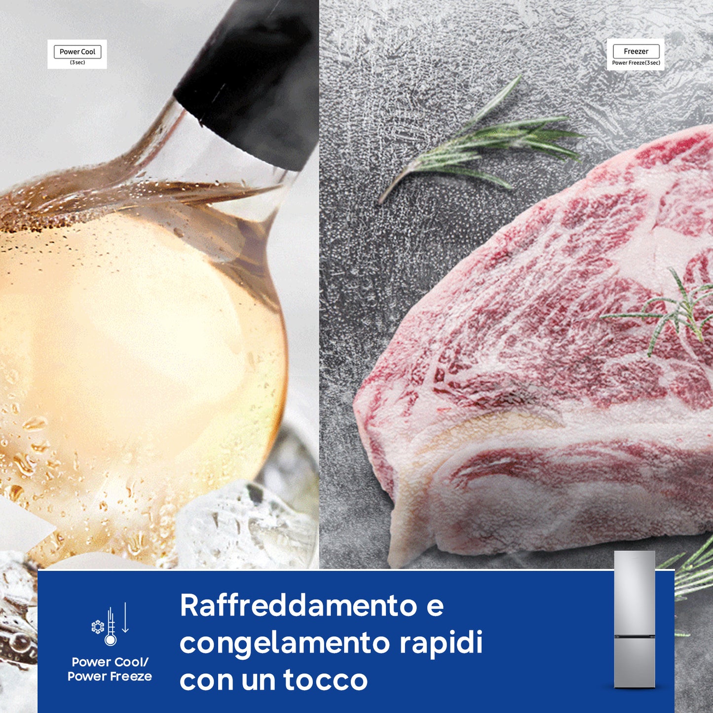 SAMSUNG BIANCO RB38C607AS9EF | FRIGORIFERI | FRIGORIFERI COMBINATI | FRIGO COMBI NO FROST | COMBI 38