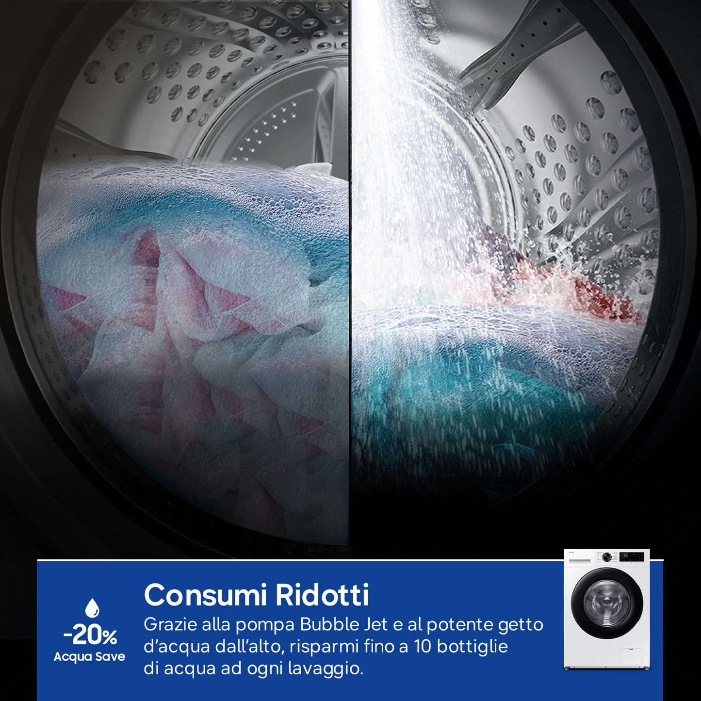 SAMSUNG BIANCO WW10FG5U34AEET | LAVATRICI | LAVATRICI CARICO FRONTALE | LAV. C/FRONTALE 10-10,99KG |