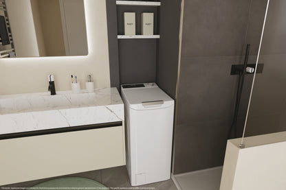 CANDY BIANCO TCA474TM5S | LAVATRICI | LAVATRICI CARICO DALL'ALTO | LAV. C/ALTO 7-7,99KG | LAV.C/ALTO