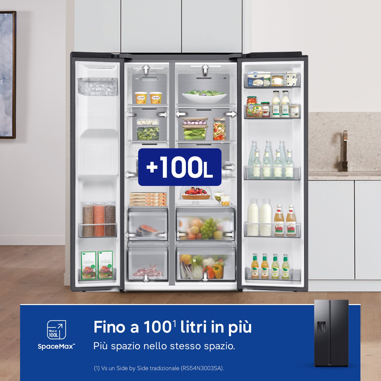 SAMSUNG BIANCO RS70F64KEFEF | FRIGORIFERI | SIDE BY SIDE | SIDE BY SIDE NO FROST | SBS 635LT CE.E NO